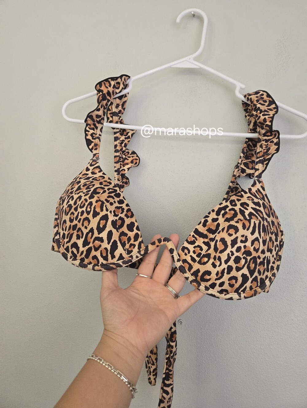 Arabella London The Ruffle Bra Leopard